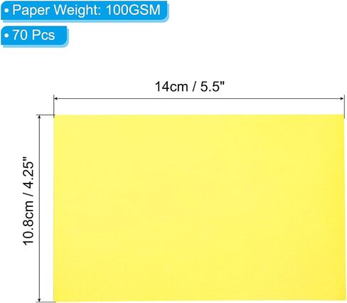 PATIKIL 70 Sheets Vellum Paper 4.25x5.5, Vellum Paper Printable Translucent Paper 100GSM for Invitations Laser Inkjet Printing Card Making Crafting Wedding Tracing, Gold Tone in Kuwait