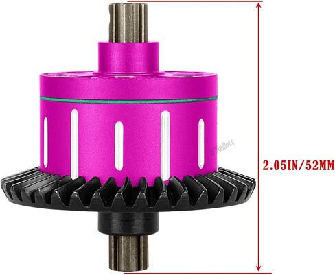 RC 37T 13T Full Metal Differ Set Upgrade Parts for 1/10 Kraton Outcast Senton Vorteks Bigrock Granite 3s,1/8 Infraction Typhon Vendetta 3S RC Car.Diff Gear Hops Up.Pink(2PCS) in Saudi Arabia