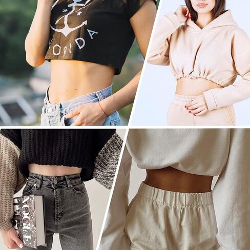 Adjustable Tuck Band, 2 PCS Crop Band Tool for Sweater and Shirt, Medium Belly Elastic Band for Women in Saudi Arabia