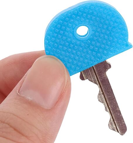 20-Pack Key Cap Cover, Key Identifier Sleeve, Coded Tag Marker Half Round PVC Sleeve for Offices, Houses and Apartments in Saudi Arabia
