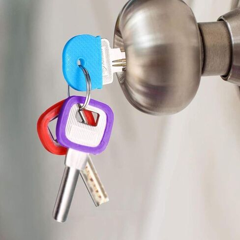 20-Pack Key Cap Cover, Key Identifier Sleeve, Coded Tag Marker Half Round PVC Sleeve for Offices, Houses and Apartments in Saudi Arabia