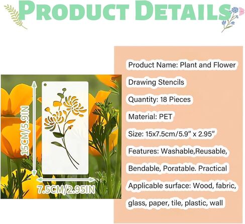 25pcs stency stencils قابلة لإعادة الاستخدام ، قوالب رش من البلاستيك 6 × 6 للطلاء على الخشب ، الأرنب/البيض/استنسل الزنبرك لبطاقات المعايدة ، حجارة عيد الفصح الحجارة الزخار in Kuwait