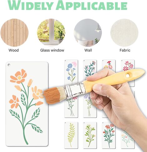 25pcs stency stencils قابلة لإعادة الاستخدام ، قوالب رش من البلاستيك 6 × 6 للطلاء على الخشب ، الأرنب/البيض/استنسل الزنبرك لبطاقات المعايدة ، حجارة عيد الفصح الحجارة الزخار in Kuwait