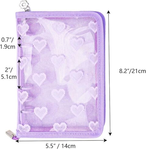 NatSumeBasics White A6 Binder Zipper Cash Envelope Wallet 6 Ring Lace Zip Budget Binders Cover for Journaling Planner (Zipper White, A6 Binder) in Kuwait