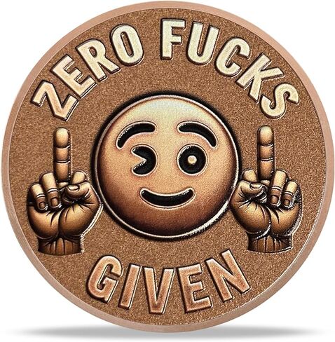 Smile Face Middle Finger Challenge Coin Official Zero Asshole F’s Asshole Funny Coins Novelty Coins Have a Nice Day Funny Challenge Coin in Kuwait