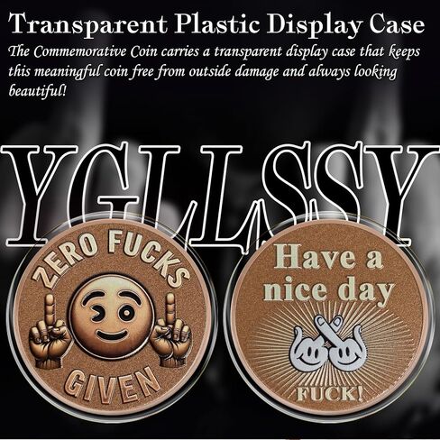 Smile Face Middle Finger Challenge Coin Official Zero Asshole F’s Asshole Funny Coins Novelty Coins Have a Nice Day Funny Challenge Coin in Kuwait