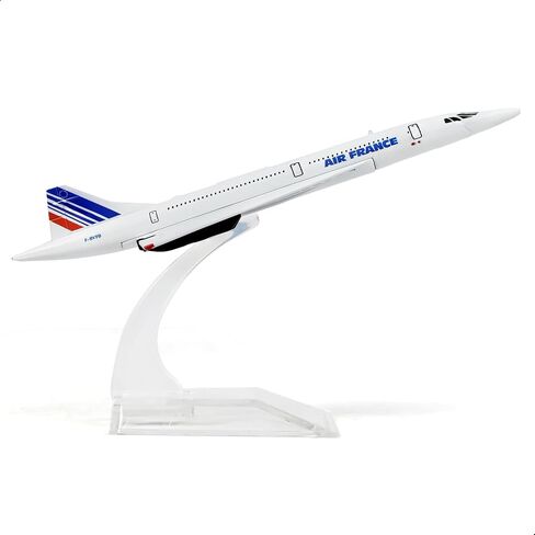 1/400 Scale Concorde for Air France Diecast Metal Airplane Model Kit with Stand Concorde Model Plane for Adult Mini Alloy Plane Creative Decorations or Aircraft Gifts(6-Inch L) in Saudi Arabia