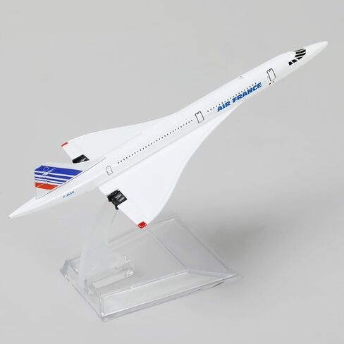 1/400 Scale Concorde for Air France Diecast Metal Airplane Model Kit with Stand Concorde Model Plane for Adult Mini Alloy Plane Creative Decorations or Aircraft Gifts(6-Inch L) in Saudi Arabia