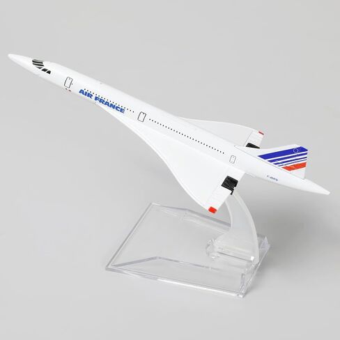 1/400 Scale Concorde for Air France Diecast Metal Airplane Model Kit with Stand Concorde Model Plane for Adult Mini Alloy Plane Creative Decorations or Aircraft Gifts(6-Inch L) in Saudi Arabia