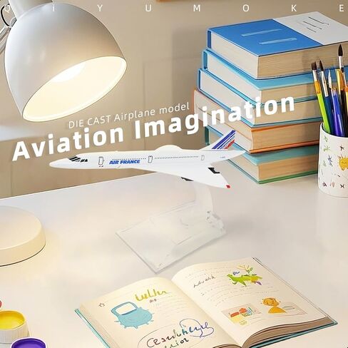 1/400 Scale Concorde for Air France Diecast Metal Airplane Model Kit with Stand Concorde Model Plane for Adult Mini Alloy Plane Creative Decorations or Aircraft Gifts(6-Inch L) in Saudi Arabia