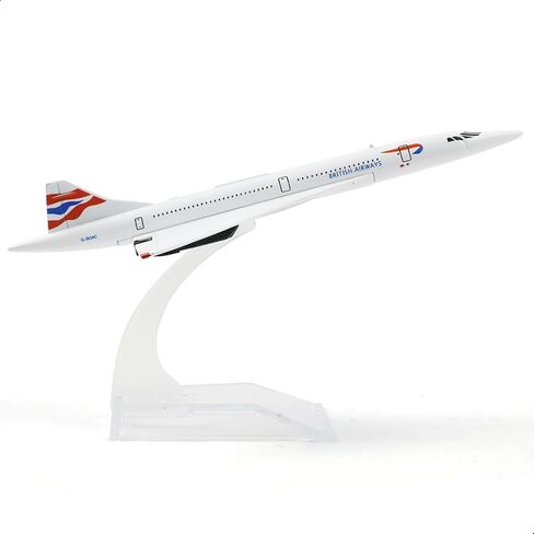 1/400 Scale Concorde for Air France Diecast Metal Airplane Model Kit with Stand Concorde Model Plane for Adult Mini Alloy Plane Creative Decorations or Aircraft Gifts(6-Inch L) in Saudi Arabia
