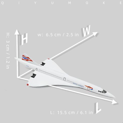 1/400 Scale Concorde for Air France Diecast Metal Airplane Model Kit with Stand Concorde Model Plane for Adult Mini Alloy Plane Creative Decorations or Aircraft Gifts(6-Inch L) in Saudi Arabia