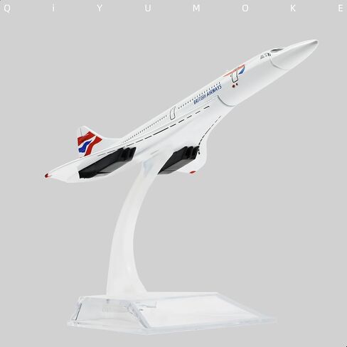 1/400 Scale Concorde for Air France Diecast Metal Airplane Model Kit with Stand Concorde Model Plane for Adult Mini Alloy Plane Creative Decorations or Aircraft Gifts(6-Inch L) in Saudi Arabia
