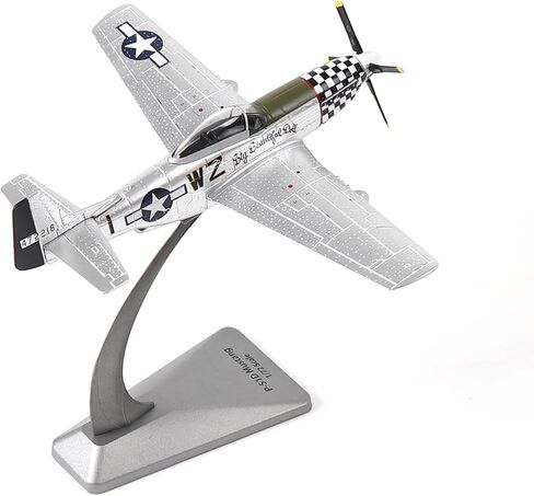 P51-D Mustang 1/72 Metal Airplane Model Kit with Stand WWII Diecast Fighter Model Vintage Prebuild Military Aircraft Collection for Display or Gift (Big Beautiful Doll) in Kuwait