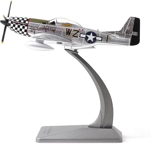 P51-D Mustang 1/72 Metal Airplane Model Kit with Stand WWII Diecast Fighter Model Vintage Prebuild Military Aircraft Collection for Display or Gift (Big Beautiful Doll) in Kuwait