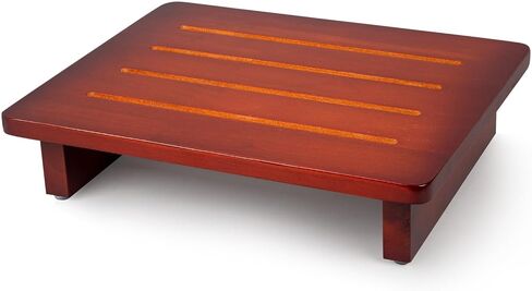 One Step Stool for Adults with Non-Slip Rubber Tread, Portable Single Wooden Riser, Premium Quality Single-Layer Footstool in Saudi Arabia
