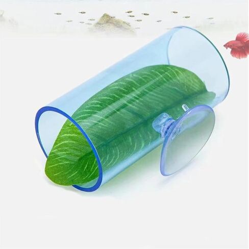 Betta Fish Acrylic Tube Tunnel,Hollow Design for Better Observation of Betta Fish, Betta Fish Tank Decorations Two Size Two Colors (1, Clear) in Saudi Arabia