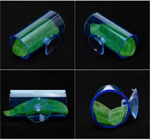 Betta Fish Acrylic Tube Tunnel,Hollow Design for Better Observation of Betta Fish, Betta Fish Tank Decorations Two Size Two Colors (1, Clear) in Saudi Arabia