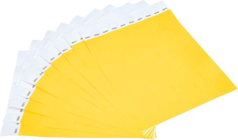 500 PCS DGBDPACK NEON WRISTBANDS ، 1-500 أرقام متتالية مقاومة للماء وذاتب المعصم القابلة للطباعة تذاكر قبول () in Kuwait