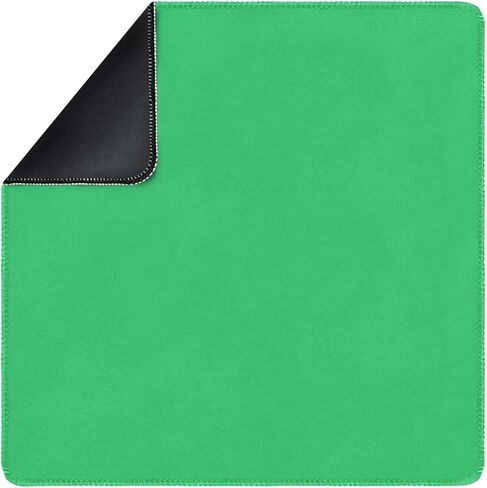 Square Large Tabletop Game Playmat,Used for Playing Poker,Mahjong,Playing Cards,and Role-Playing Games, with Thick Seam Edge,Waterproof,and Anti Slip(60 * 60cm*2mm) Green in Saudi Arabia