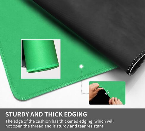 Square Large Tabletop Game Playmat,Used for Playing Poker,Mahjong,Playing Cards,and Role-Playing Games, with Thick Seam Edge,Waterproof,and Anti Slip(60 * 60cm*2mm) Green in Saudi Arabia