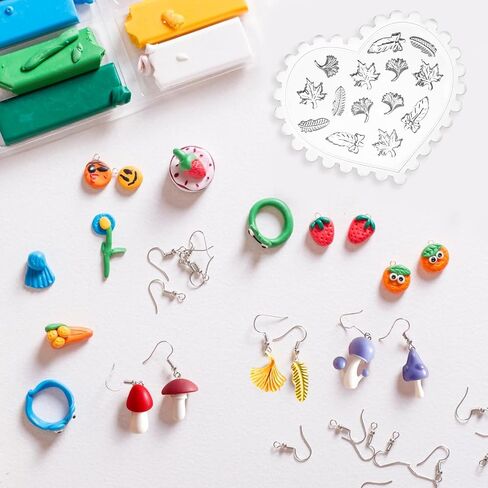 4 Pcs Flower Polymer Clay, Silicone Mini Leaf Molds Mushroom Butterfly Fondant Cake Flower Molds for Jewelry Making Earring Cupcake DIY Crafts(B) in Saudi Arabia