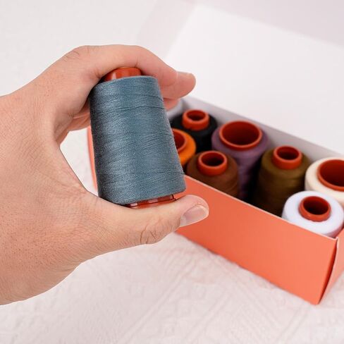 10 Pcs Sewing Thread, All Purpose Sewing Thread, 10 Spools Assorted Colors Each 800 Yards of Polyester Threads for Sewing Machine, Hand Stitching, Quilting, Serger (Purple Color System) in Saudi Arabia