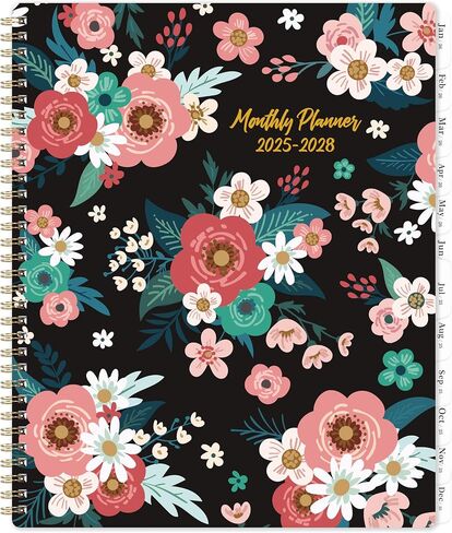 2025 Monthly Planner/Calendar - Monthly Calendar 2025 from Jan. 2025 - Dec. 2025, 9'' x 11'', 2025 Monthly Planner Spiral Bound with 12 Monthly Tabs in Saudi Arabia
