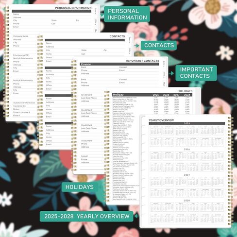 2025 Monthly Planner/Calendar - Monthly Calendar 2025 from Jan. 2025 - Dec. 2025, 9'' x 11'', 2025 Monthly Planner Spiral Bound with 12 Monthly Tabs in Saudi Arabia