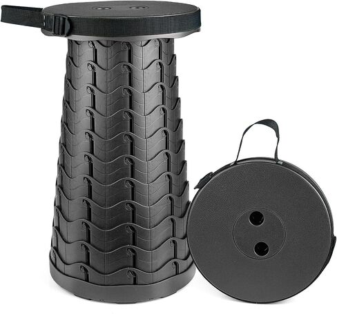 Portable Telescoping Stool, Retractable Folding Stool for Camping Garden Fishing Hiking Travel BBQ, Adjustable Collapsible Stools Max Load 400lbs in Saudi Arabia