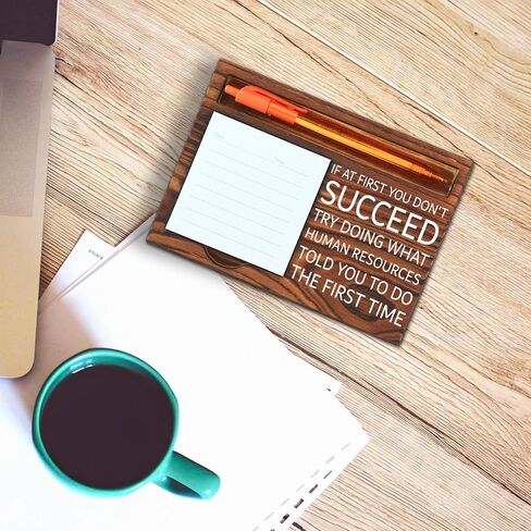 Humor HR Thank You Gifts for Accountant Women Men Coworker, HR Professionals Ideas Gifts, Joke Personnel Manager Gift, Funny Work Decor Gift for HR Manager, Work Desk Retro Note Pad Holder SD214 in Kuwait