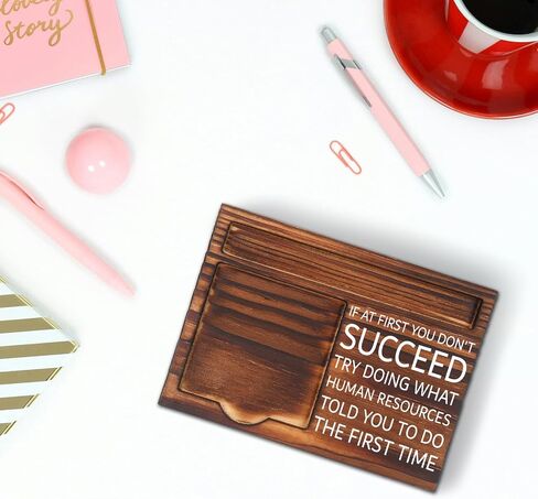 Humor HR Thank You Gifts for Accountant Women Men Coworker, HR Professionals Ideas Gifts, Joke Personnel Manager Gift, Funny Work Decor Gift for HR Manager, Work Desk Retro Note Pad Holder SD214 in Kuwait