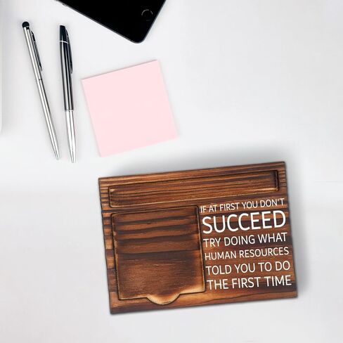 Humor HR Thank You Gifts for Accountant Women Men Coworker, HR Professionals Ideas Gifts, Joke Personnel Manager Gift, Funny Work Decor Gift for HR Manager, Work Desk Retro Note Pad Holder SD214 in Kuwait