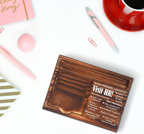 Humor HR Thank You Gifts for Accountant Women Men Coworker, HR Professionals Ideas Gifts, Joke Personnel Manager Gift, Funny Work Decor Gift for HR Manager, Work Desk Retro Note Pad Holder SD214 in Kuwait