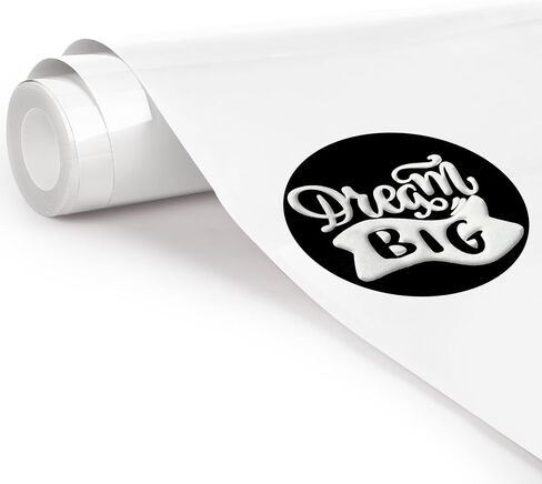 TransWonder Black Puff Vinyl Heat Transfer 12x20'- 3D Puff Heat Transfer Vinyl HTV Puff Vinyl Iron on Vinyl for T Shirts Compatible with Cricut Air or Maker in Saudi Arabia