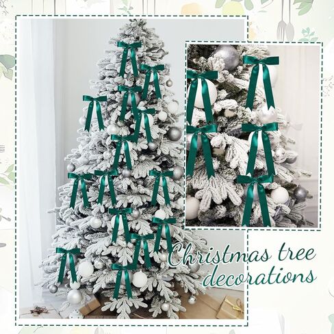 Riceshoot 24 Pcs Satin Ribbon Twist Tie Bows 5 x 7 Inch Large Decorating Ribbon Gift Bows Christmas Bows for Gift Wrapping Champagne Bottle Cake Treat Bag DIY Craft Wedding Birthday Party(Pink) in Kuwait