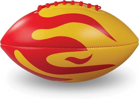 Crocodile Creek Soft Textured Football for Kids Ages 3 and Up - Inflatable Ball for Flag Football Games and Outdoor Sports - Waterproof - Made from Rubber and PVC - Dinosaurs - 9-inch Length in Kuwait