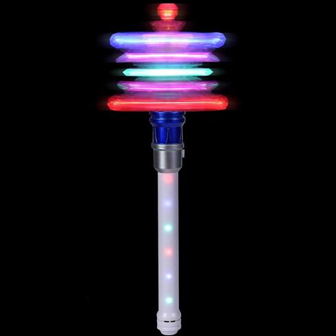 Light Up Frozen Snowflake Wand- Snowflake Spinning Wands,Magic Wand Rotating Toy for Girls and Boys, Magic Princess Sensory Toys,Christmas & Birthday Gift (Blue) in Saudi Arabia