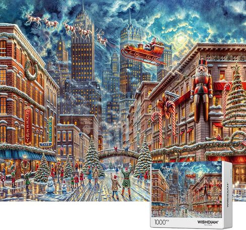 Jigsaw Puzzles 1000 Pieces - WISHDIAM Puzzles for Adults - Lake Louise Banff National Park Nature Impossible Hard Difficult Challenging Puzzles for Home Decor Birthday Party Gifts Toy for Men Women in Saudi Arabia