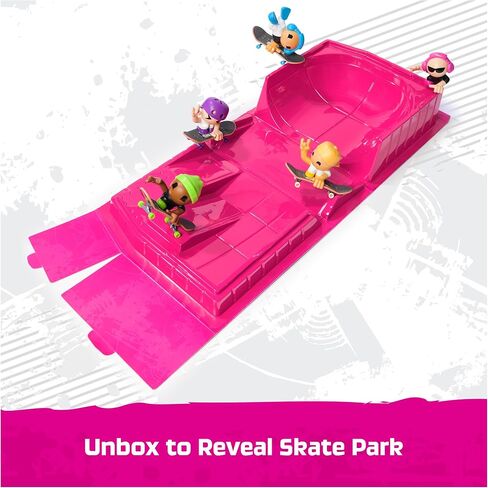 Tech Deck SK8 Crew Fun Box ، Portable Transforming SK8 Park مع 4 أصابع و 5 أرقام ، ألواح التزلج المصغرة القابلة للتحصيل ، ألعاب الأطفال للأعمار 5 وما فوق in Kuwait