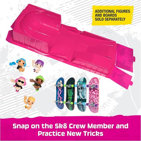 Tech Deck SK8 Crew Fun Box ، Portable Transforming SK8 Park مع 4 أصابع و 5 أرقام ، ألواح التزلج المصغرة القابلة للتحصيل ، ألعاب الأطفال للأعمار 5 وما فوق in Kuwait