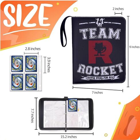 Deluxe Trading Card Binder HOURSIONS 900 ABOCETS HIGH TRAGE 9-POCKET SHIPPER HOLDER (Black-9-Pocket) in Kuwait