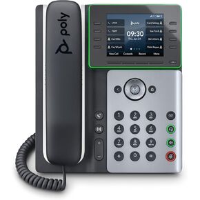 Poly Edge E320 IP Phone - Corded - Corder/Cordless - Bluetooth - سطح المكتب ، جدار Mountable - VoIP - شبكة 2 X (RJ -45) - منافذ POE