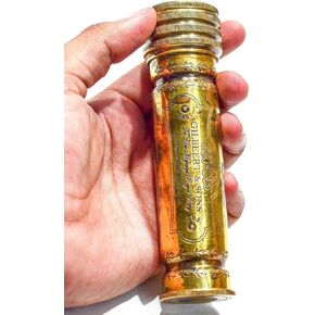 النحاس النحاسي ، kaleidoscope المصنوع يدويًا ، هدية للأطفال ، هدية عيد ميلاد ، هدية فريدة ، هدية التخرج ، عمل kaleidoscope