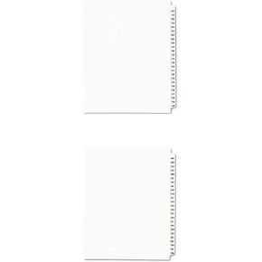 Avery Legal Dividers ، مجموعات المجموعات القياسية ، مجموعة تبويب 126-150 (01335) ، فواصل White + Avery Legal ، مجموعات مجمعة قياسية ، مجموعة علامات التبويب 101-125 (01334)