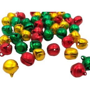 أجراس Jingle Jingle Mini Holiday للزخارف - ألوان متنوعة للفن والحرف - 108 قطعة مجموعة