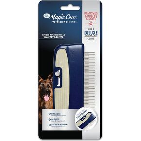 Four Paws Magic Coat Professional Series 3-in-1 Deluxe Combable Dog Combs ، Framing Supplies for Long and Short Haired Dogs ، 1 Count