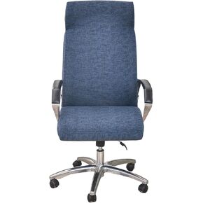 CRFATOP Stretch Computer Office Chair Cover With Durable Zipper - Universal Rotating Desk Chair Slipcover, Simplism Style High Back, M, A26