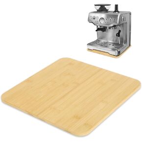 UPGRADED Oversize Bamboo Appliance Slider for Breville Barista Espresso Machine 870/878 - Under Cabinet Sliding Tray Caddy for Breville Barista/Barista Pro, Coffee Maker Mover for Kitchen Countertop