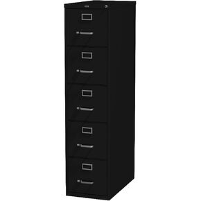 Lorell Commercial Grade Vertical File Cabinet - 5-Drawer, Black